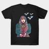 Asian Size Men Black Print T-shirt Nadja T-Shirt No-Cut Heat Transfer Print Cotton Tshirt