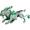 3D DIY Mini Metal Bian Tiger Model, Ancient Chinese Beasts Assembly Kit Toys, 3D Jigsaw Puzzles for Adults, Creative Ornament Toy Gift (92PCS/Green)