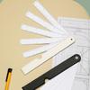 Folding Metric Scale Ruler Fan Shaped Metric Scale Ruler Measuring Tool for Engineering Drawing Sewing and Quilting