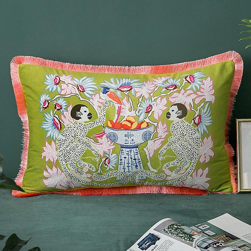 

Medicci Home Великолепный чехол для подушки с изображением восточных мистических животных в старинном стиле, декоративная наволочка, роскошный диван 50x50 см 35x50cm(NO FILLING)