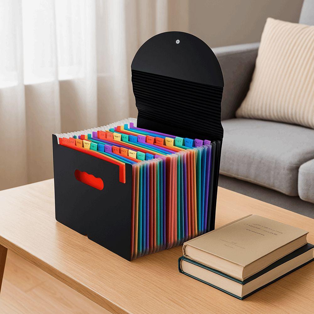 Large Capacity Expandable File Organizer Waterproof A4 Document Organizer Storage Organizer  Home