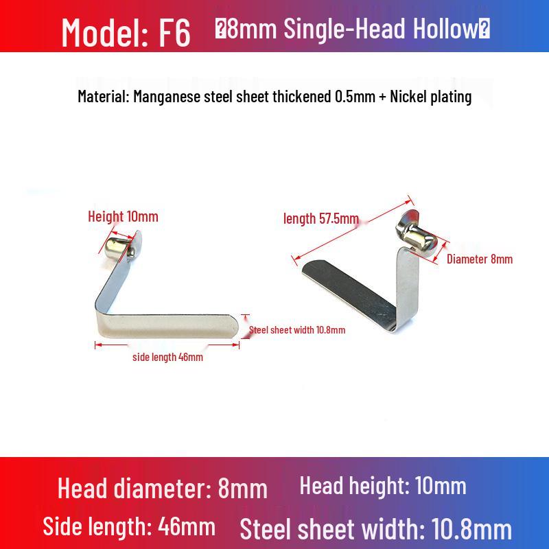V-Shaped Spring Clip Buckle for Telescopic Tube and Tent Stroller Positioning