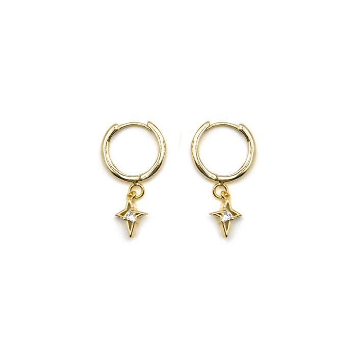 Boucles d'oreilles Luxenter en argent 925 et zirconium brillant - Radeu