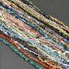 Natural Stone Irregular Beads, Healing Crystal Quartz Agate Fluorite Amazonite Gemstone Spacer Beads 3-5mm, 38cm Strand for DIY Jewelry Making