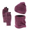 Yushuiyao Winter Men's Knitted Hat, Scarf & Gloves 3-Piece Set