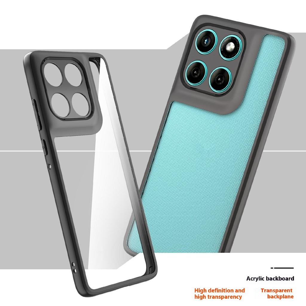 For Motorola Edge 60 5G/60 Fusion 5G Case Shockproof PC + TPU Clear Back Phone Cover