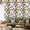 Geometric and colorful triangles wallpaper for living room and bedroom 50x1000