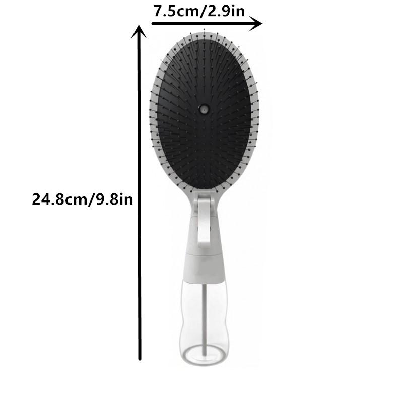 2 In 1 Hair Styling Spray Brush Detangling Anti-Frizz Comb Portable for Travel Women Men Daily Hair Care