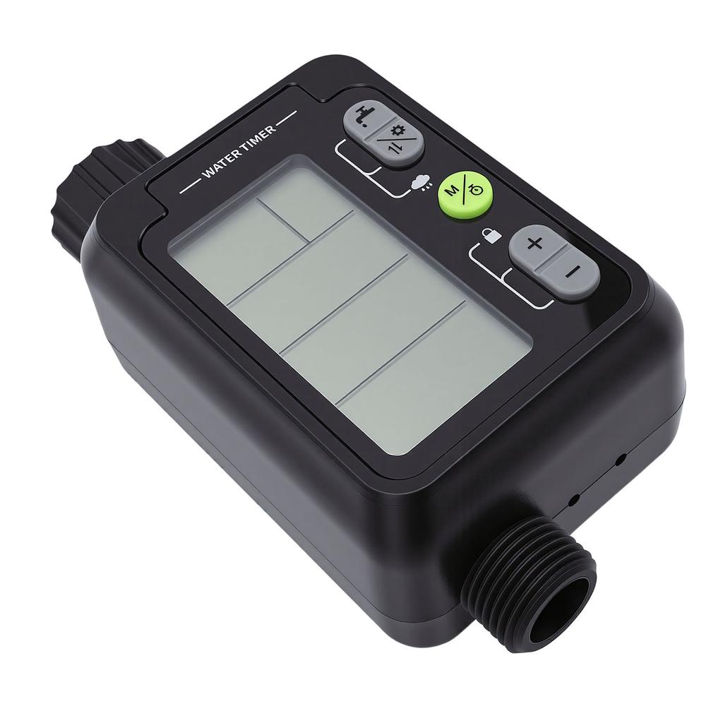 Wasserdurchflussmesser Wasserdichtes LCD-Display Bewässerungszeitschaltuhr mit Regensperre 9 Programmierbare Modi für Außenbereiche Gärten Rasenflächen