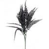 7 Branches Artificial Black Eucalyptus Leaves Plastic Plants Persian Fern Halloween Fake Flower Bouquet Home Office Decoration