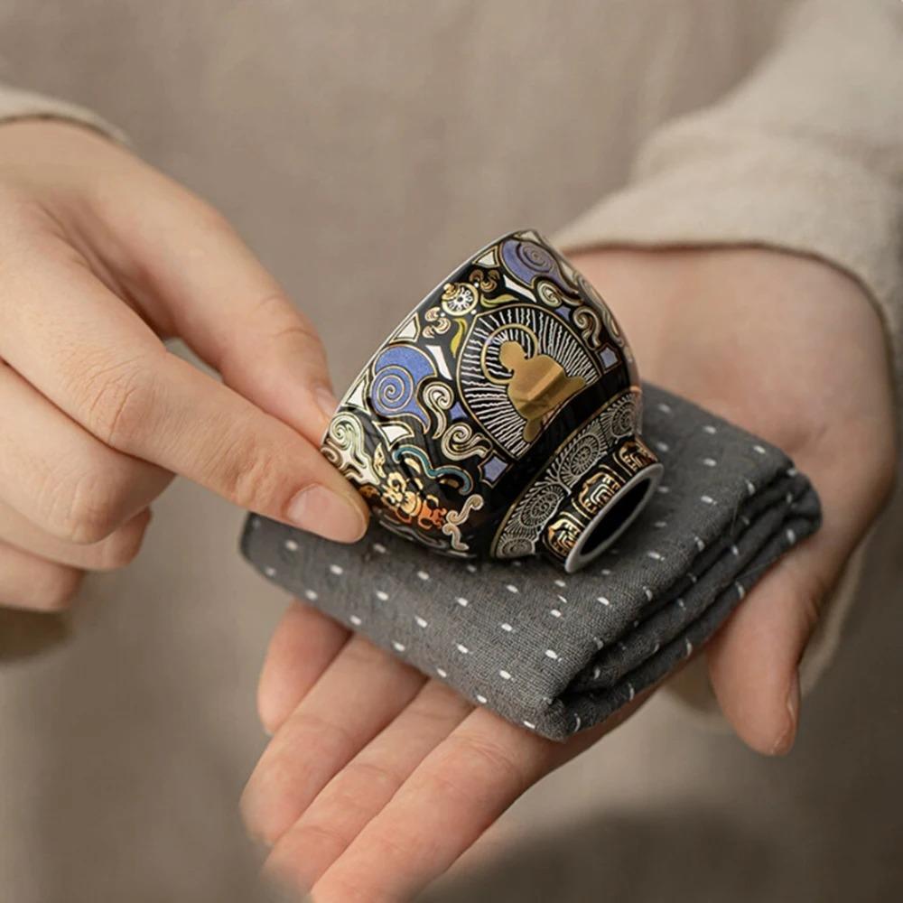 Vintage Style Tea Cup Ceramic High-temperature Fired Small Tea Cup Clever And Lightweight Kung Fu Tea Set