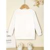 European sizes Crewneck Sweatshirt with Cat Face And Flower Print for Kids Casual Wear Machine Washable Ideal Gift for Kids