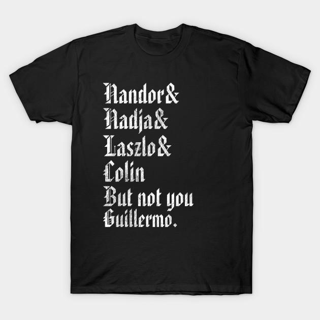 Men Black Print T-shirt Not You Guillermo! No-Cut Transfer Paper Print Cotton Tshirt 3XL чёрный