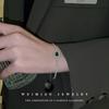 Emerald Square Geometric Zirconia Bracelet - Luxurious and Unique Handpiece with Fashionable Style for Women.
