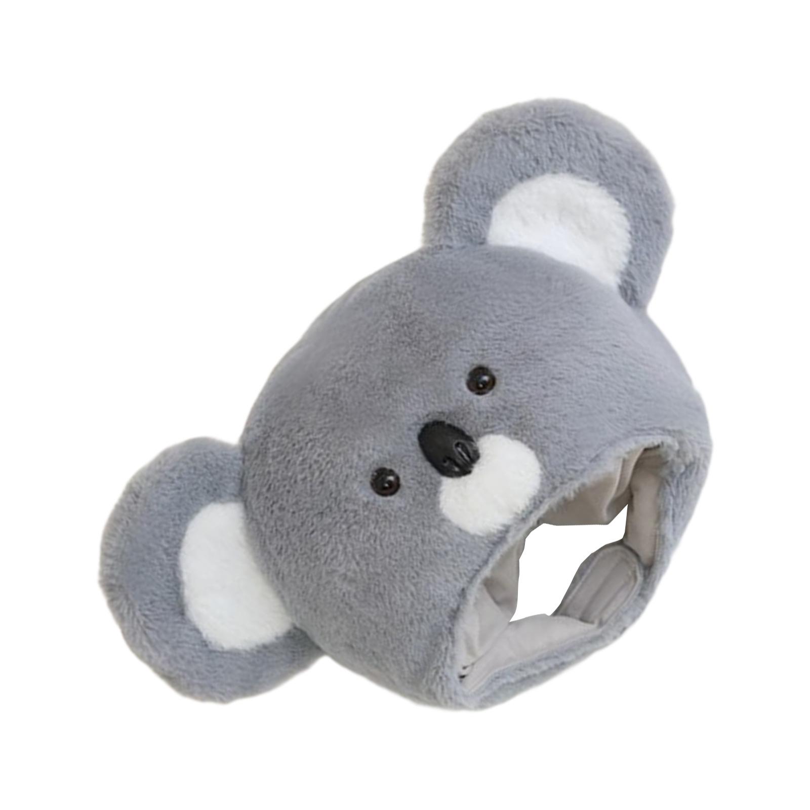 

Хэллоуин Коала Пушистая шляпа Головной убор Плюшевый чехол на голову для маскарада Хэллоуин Плюшевая мультяшная шляпа Головной убор