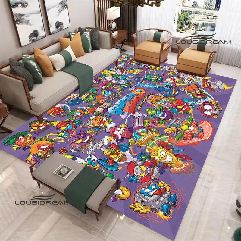 Cute cartoon Super Zings printed carpet Non-slip carpet Yoga mat door mat photography props kitchen mat area rug birthday gift