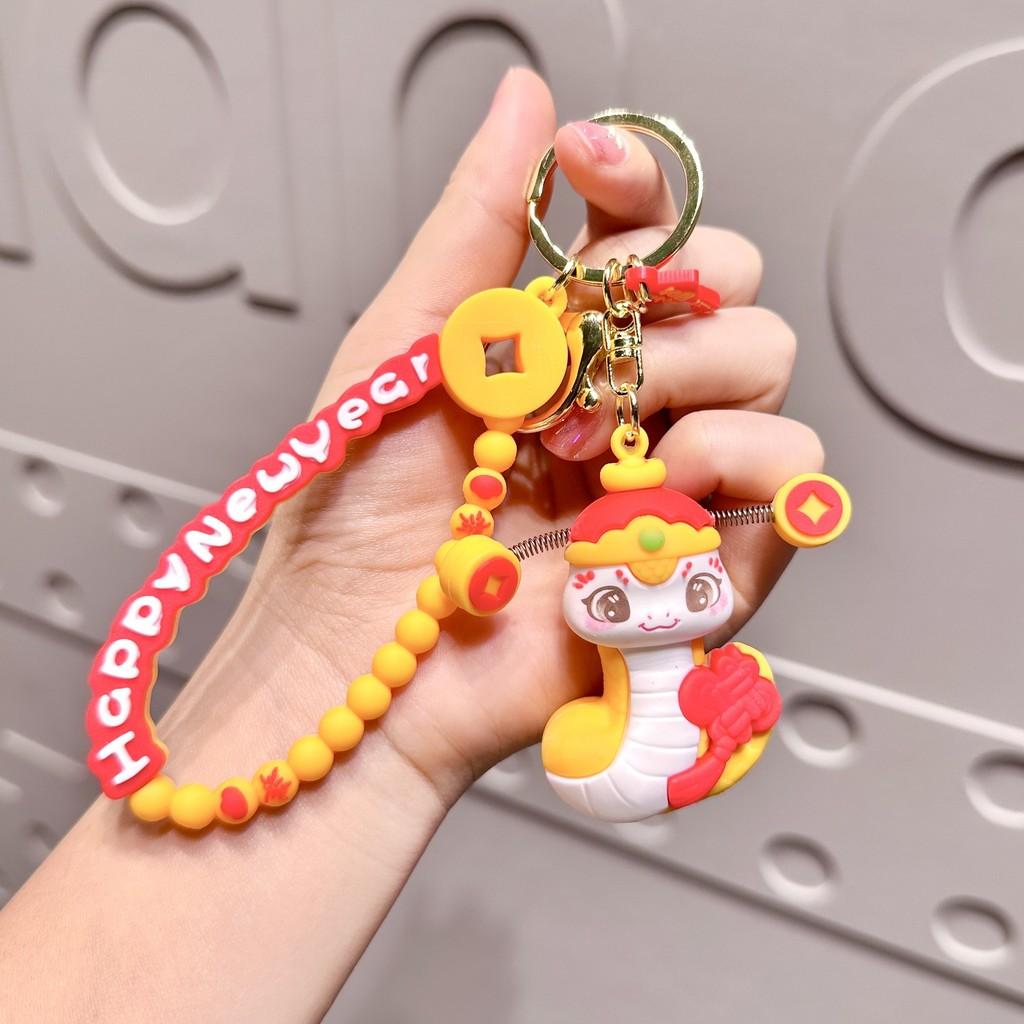 

Zodiac Snake 2025 Keychain Colorful Silicone Pendant Excellent For Gifts And Souvenirs A