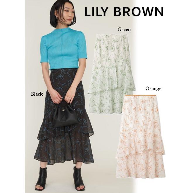 Summer Final Sale 50% OFF & 5x PT Lily Brown / Lily Brown Embroidery Mermaid Skirt 23 Spring/Summer. LWFS232061