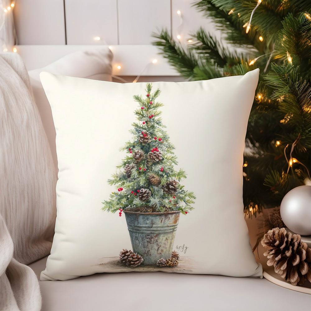 Home Decor Cute Fawn Design Pillow for Cozy Decor Pattern Cushion Cover Suitable for Sofa Bedroom Car Pillow Cover