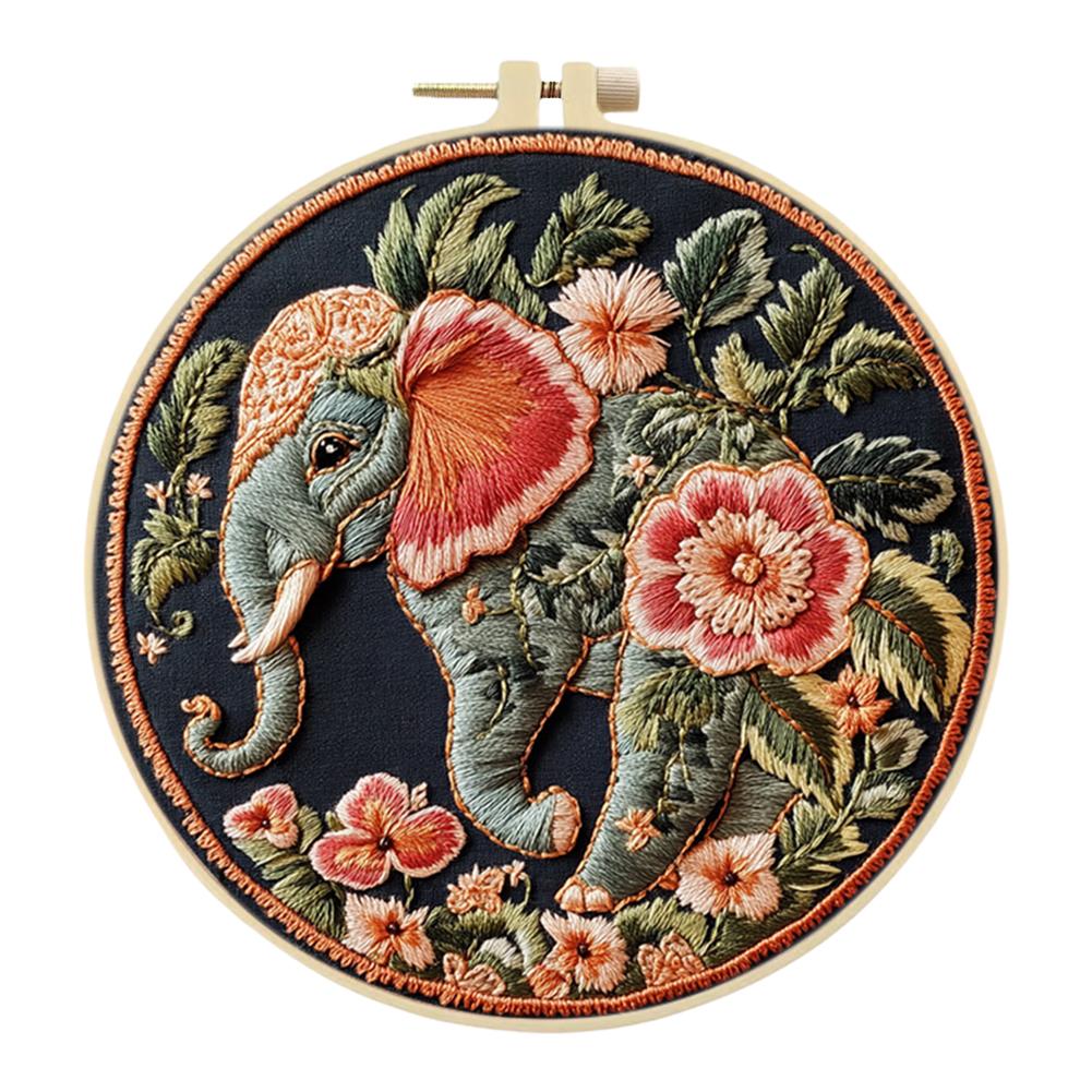 

Наборы для вышивки крестиком «Слон» с пяльцами и цветными нитками