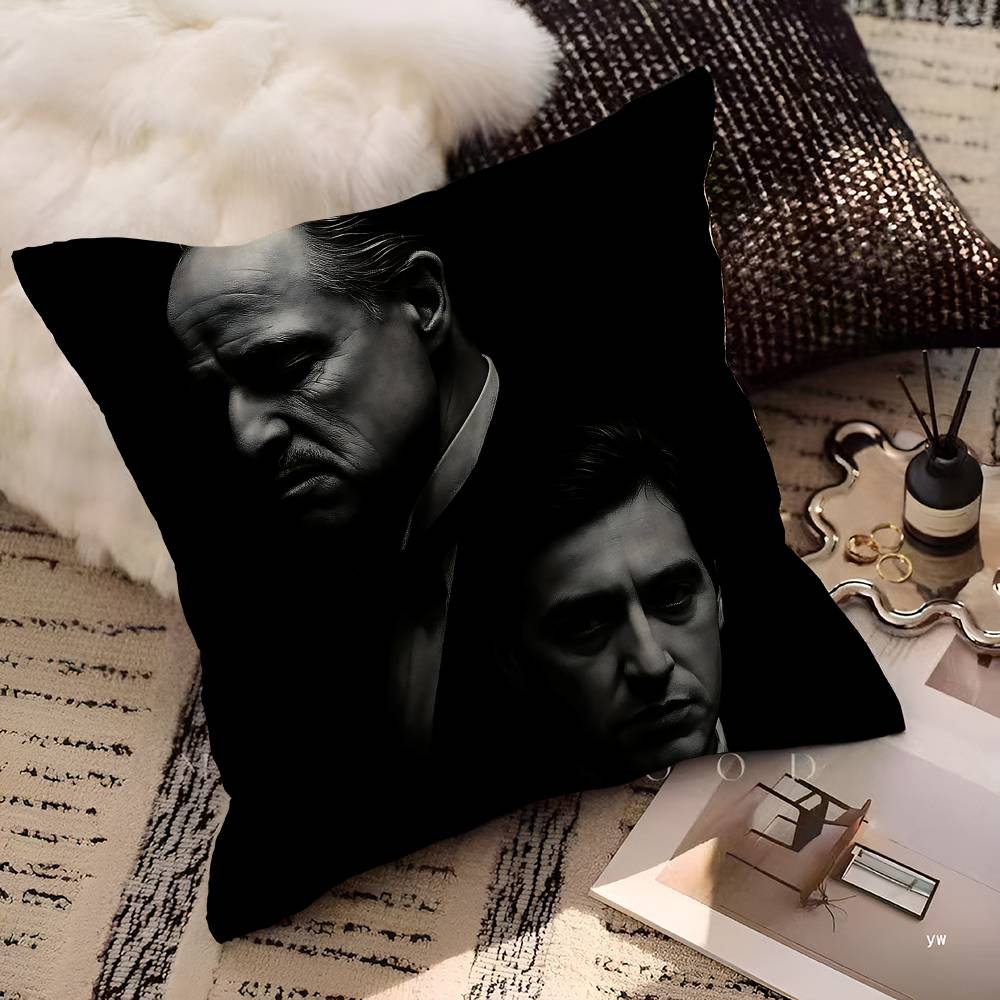 Classic Movie The Godfather Pillow Cover Design Cushion Cover Decor Holiday Decorati