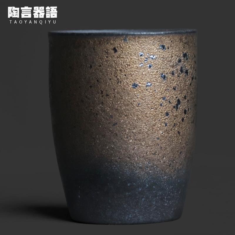 

150ml Kiln Fambe Straight Mouth Teacup Vintage Tea Bowl Water Jug Tea-tasting Meditation Cup Chazhan Master Cup Cafes Craft Gift As Your Choose