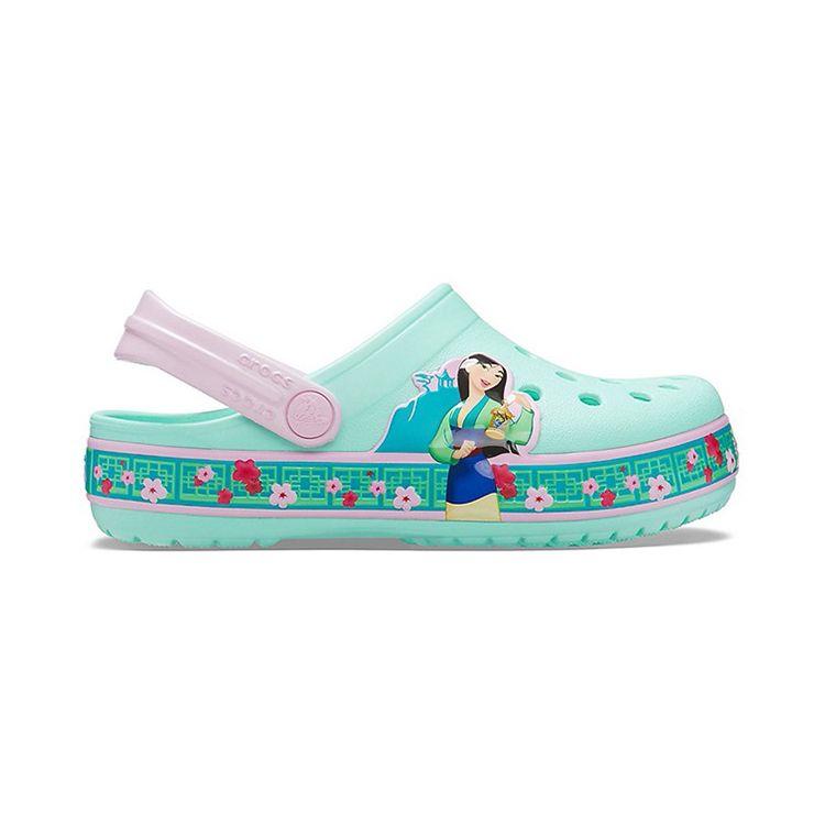 Crocs Classic Clog Fun Academy Mulan Pattern Kids Clogs Mint-Green 206155-3P7