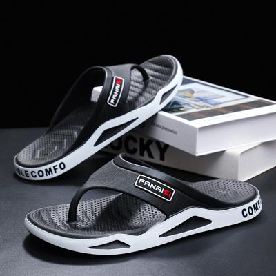Flip-flops Men's Outdoor Wear In Summer, Soft-soled Thick-soled Wear-resistant Casual Fashion Pinch Slippers
