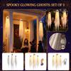 3-Pack Halloween Glowing Hanging Drape Decoration for Indoor Outdoor Party