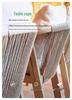 Teak Rattan Outdoor Dining Set: Waterproof Table & Chairs for Terrace or Garden