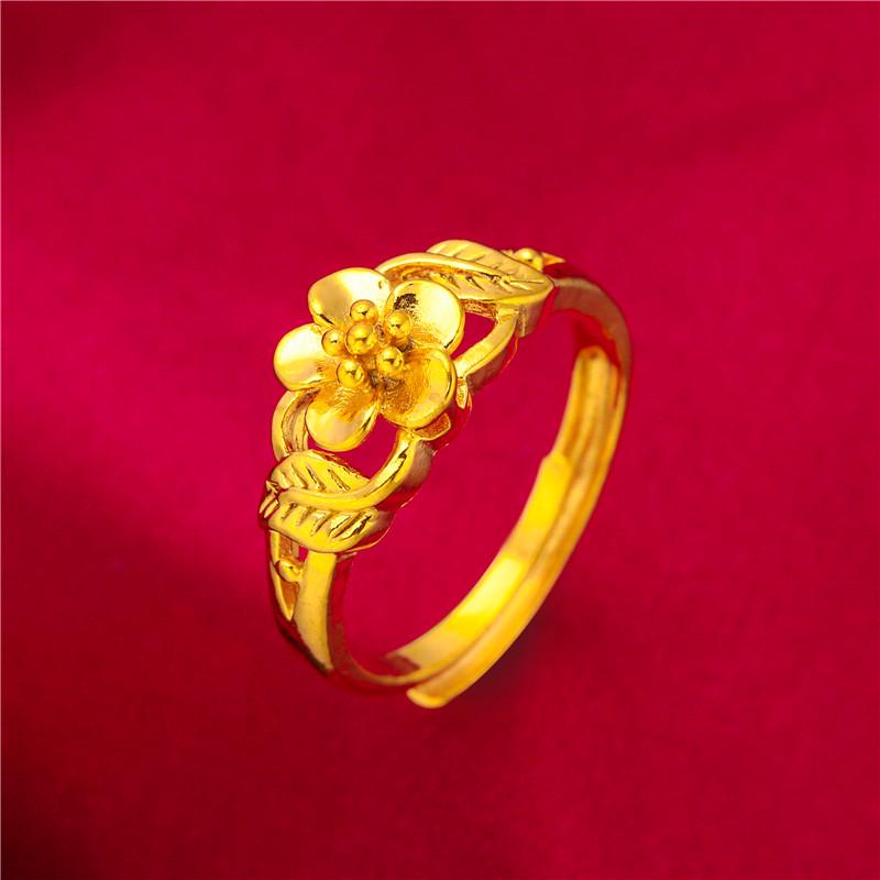 Vietnamesischer Damenring 24K vergoldet - Modeschmuck in Goldoptik für Hochzeiten