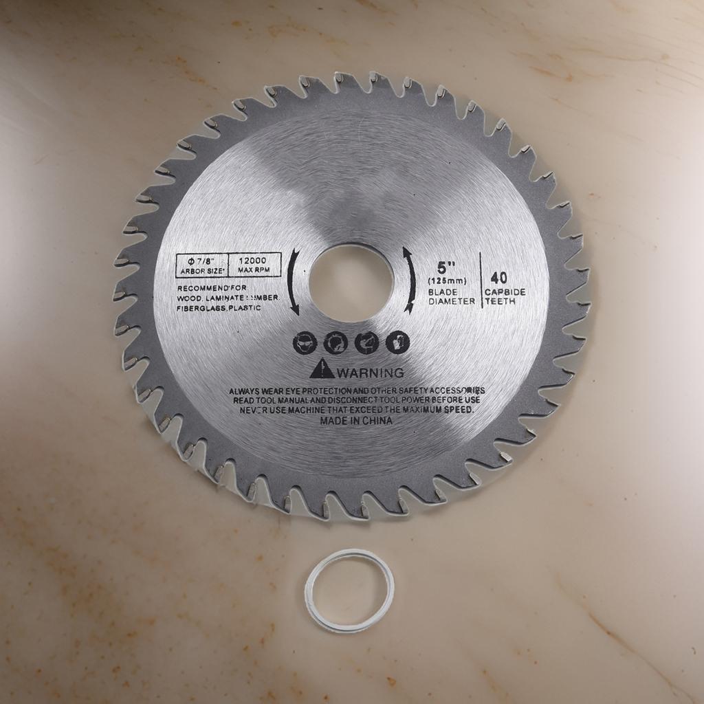 Heavy Duty 5 Inch For Wood Cutting Disc with 40 Teeth 1 Bore Material