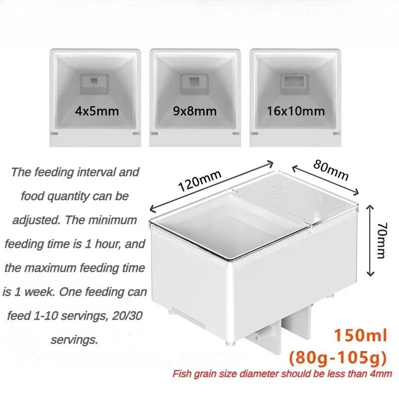 Automatic Feeder Aquarium Controlled Feeding Fish Equipment Quiet Power Saving Intelligent Timing Small Aquatic Pet Supplies