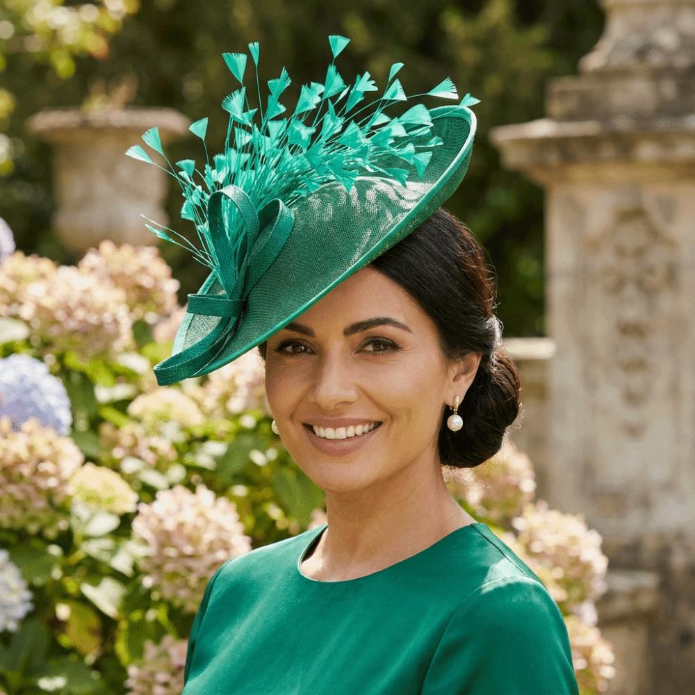With Feather Bridal Hats Headwear Party Hats Elegant Big Top Hats Banquet