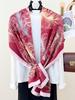 Elegant Women Retro Beach Silk Scarf Wrap Shawl Print Lady Sunscreen Bandanas Hijab Mujer Boho Scarve Pareo Casual Korean New