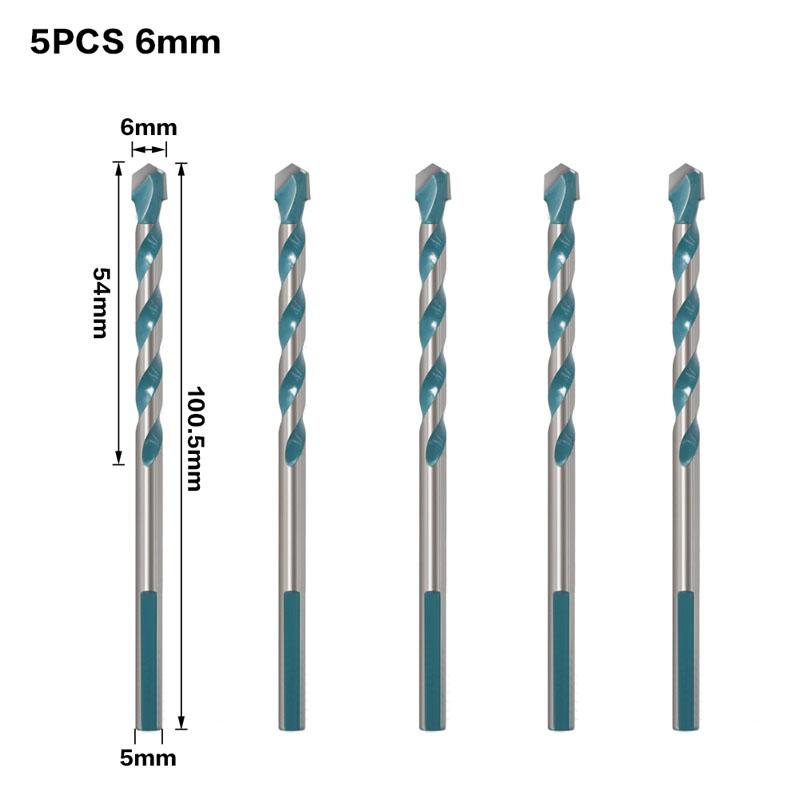 Overlord Drill Glass Tile Punch Hole Opener Concrete Cement Triangle Bit Tungsten Steel Bit 6mm 8mm 10mm 12mm
