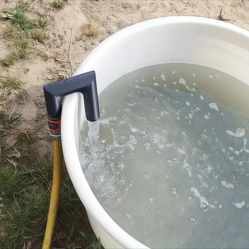 Gancho Duradero para Manguera de Jardín - Llenado Fácil del Tanque de Agua, Sin Uso Manual, Diseño Antideslizante, Herramienta de Riego para Patio, Accesorios para Manguera de Jardín