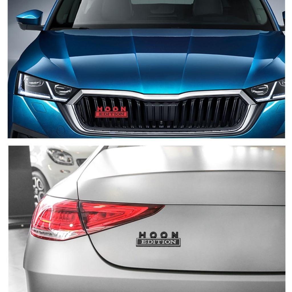 1Pc 3D Metal HOON Edition Logo Car Front Grille Badge Side Fender Rear Trunk Emblem Sticker Decal