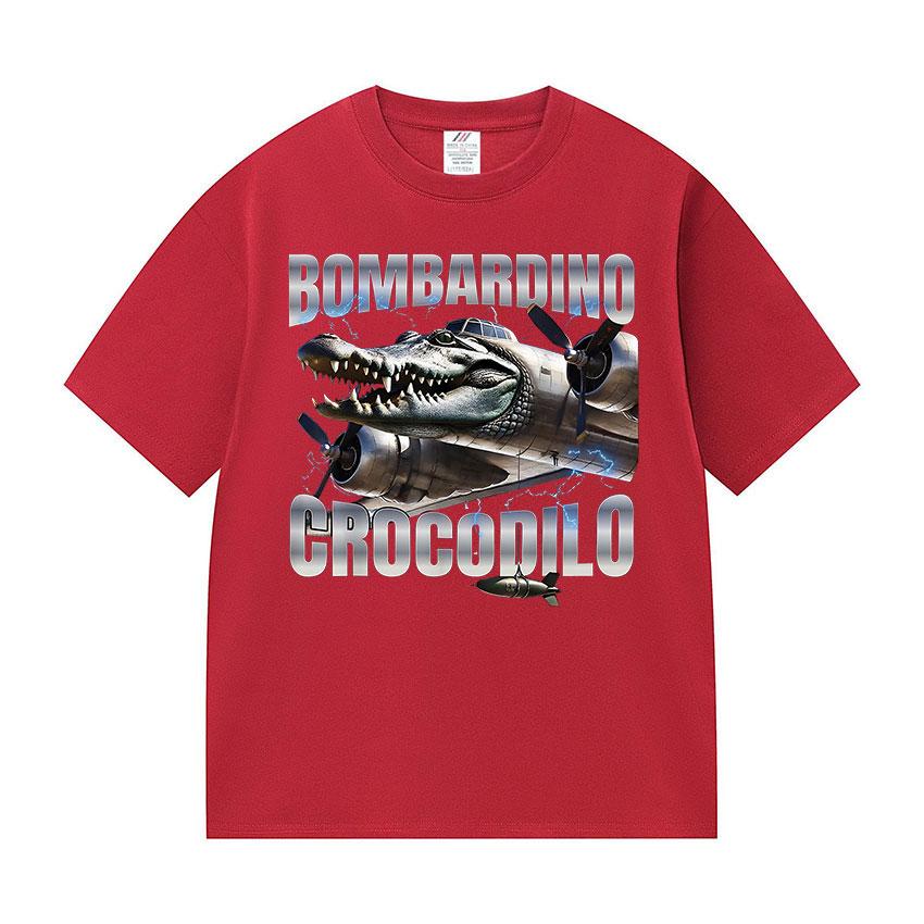 

Ограниченная коллекция Bombardino Crocodilo Funny Meme Футболка Мужская Женская Летняя Футболка с О-образным вырезом и коротким рукавом Модные высококачественные хлопковые футболки 3XL