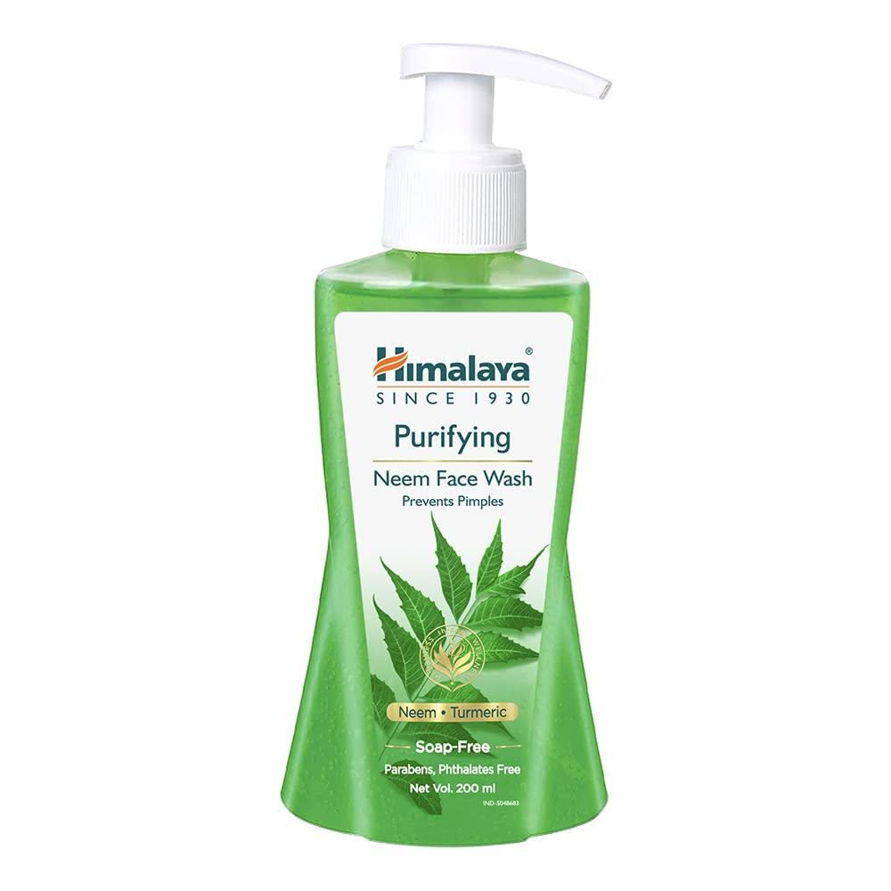 Himalaya Purifying Neem Face Wash|Clinically proven to fight against acne and pimples|Gently cleanses|100% naturally derived Neem|Works from 1st wa зелёный