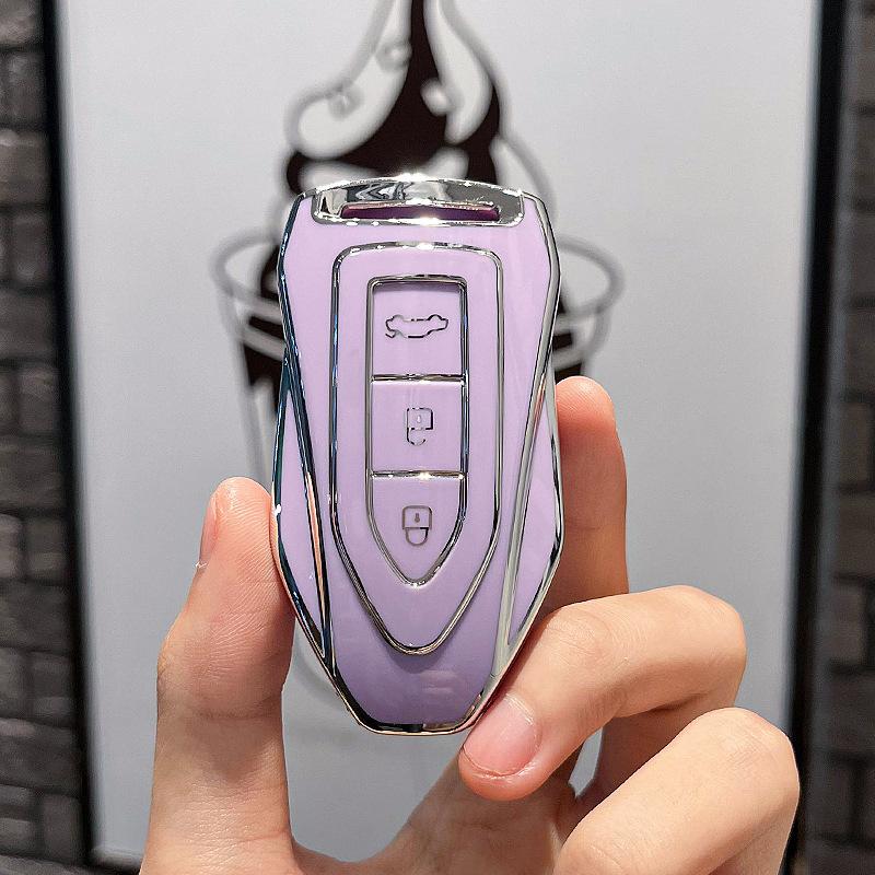 TPU Car Key Cover Remote Control Fobs Shell Case Keychain Holder Auto Accessories For Zotye Motor T600 2017 2018 2019 2020 2021