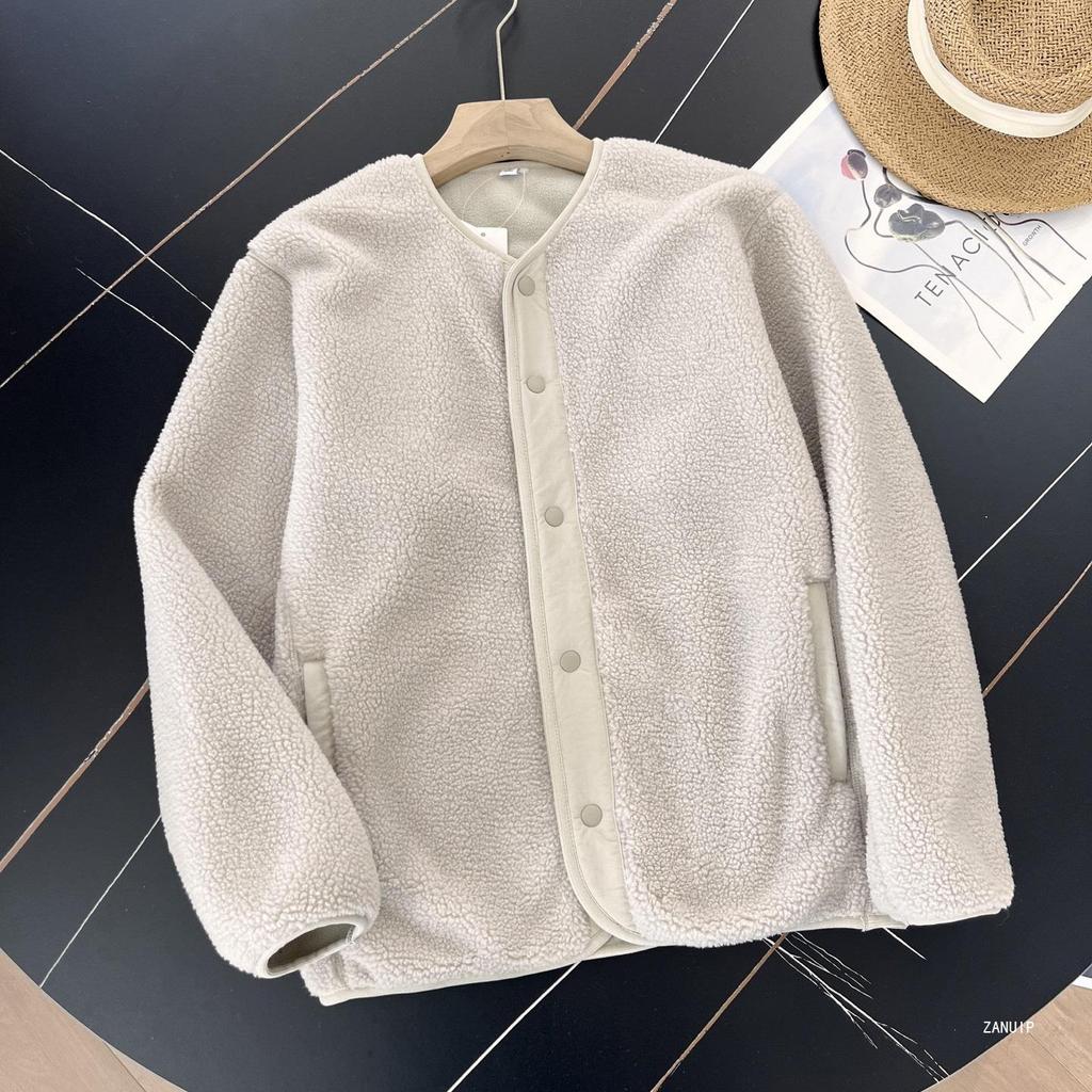 Men's Windproof Fleece Cardigan/Jacket - Autumn/Winter Imitation Lambswool, Style E481183