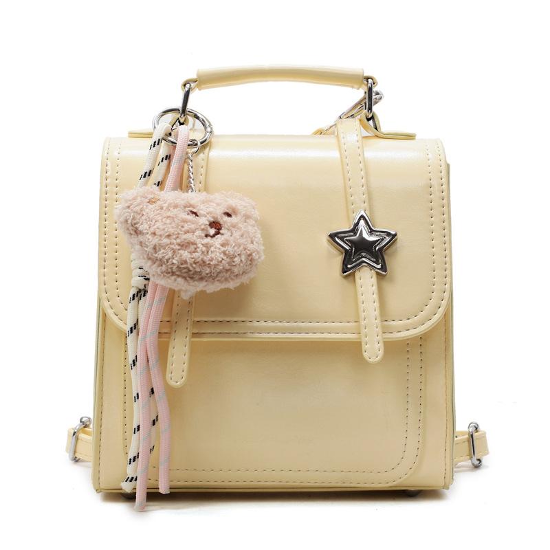 Fashion Splicing Handbag Women's New Class Commuting Large-capacity Multi-functional Backpack