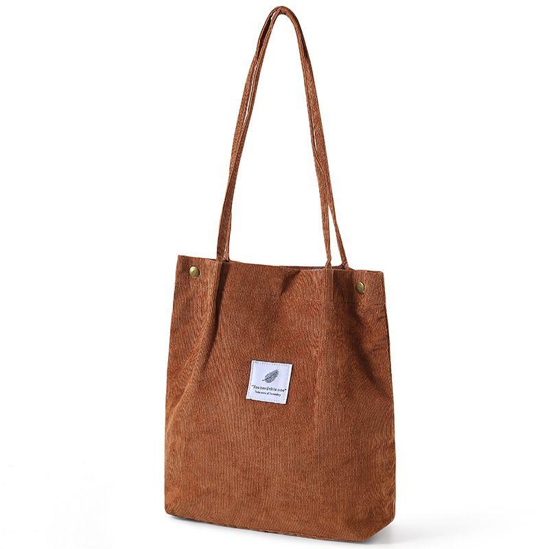 Fashionable Ladies Travel Messenger Handbag Made Of Soft Corduroy Material