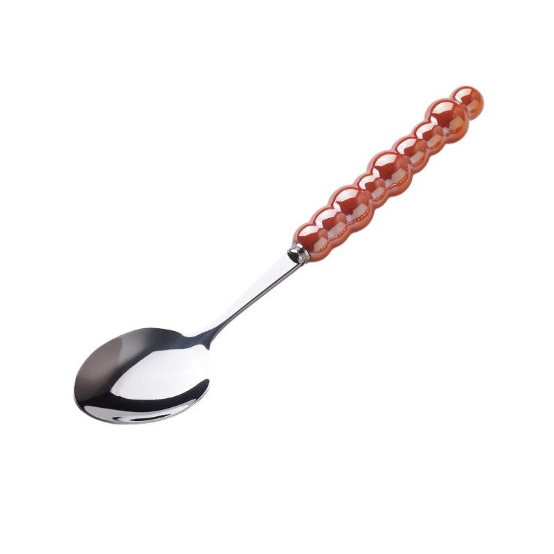 Light Luxury Creative Knife, Fork and Spoon Household Stainless Steel Steak Knife and Fork Western Dessert Spoon Tableware Set High Value