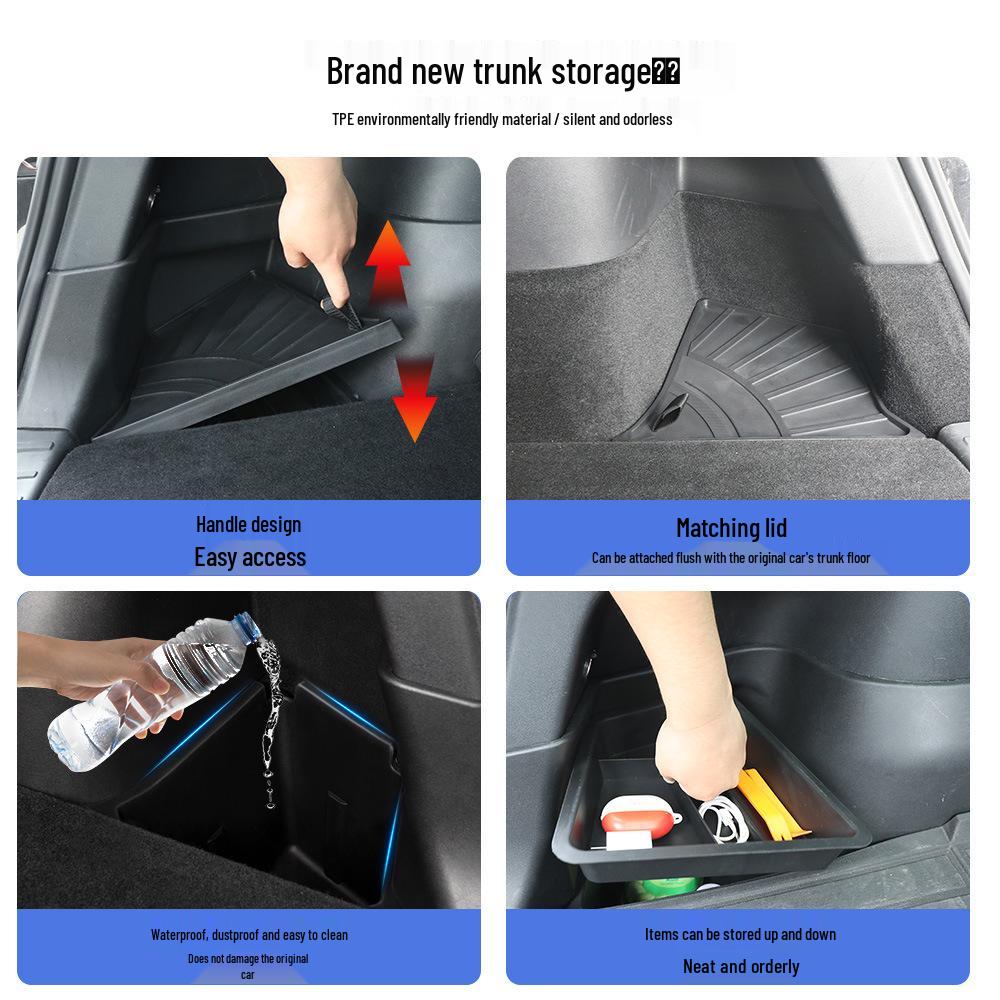 Refurbished Tesla Model 3/Y Trunk Storage Box - Automotive Accessory