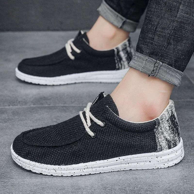 

Fashion Men Shoes Autumn New Fabric Casual Shoes Fashion Trendy Comfort Non Slip Lightweight Skateboard Shoes Zapatillas De Hombre 39 чёрный