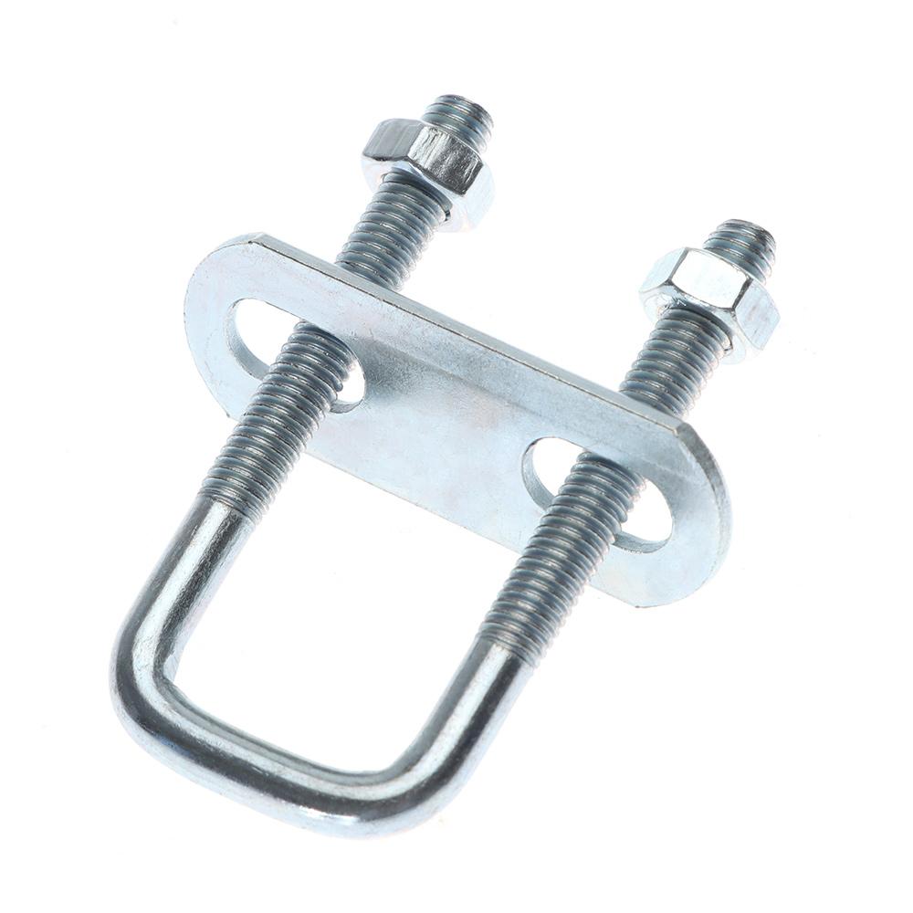2Sets Iron Pipe U-clamp Right Angle U-bolt Squa Bolt New Square Clamp
