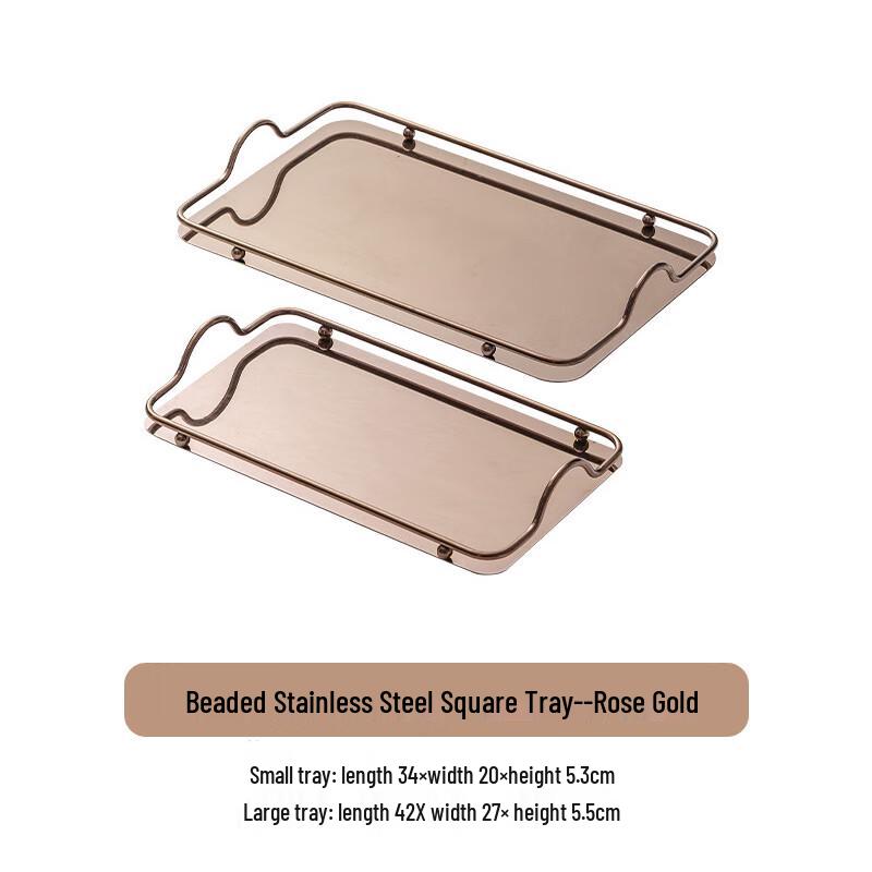 Nordic Rose Gold Decorative Tray