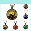 Harry Potter Hogwarts Crest Silver Necklace With Glass Pendant For Fans And Cosplay